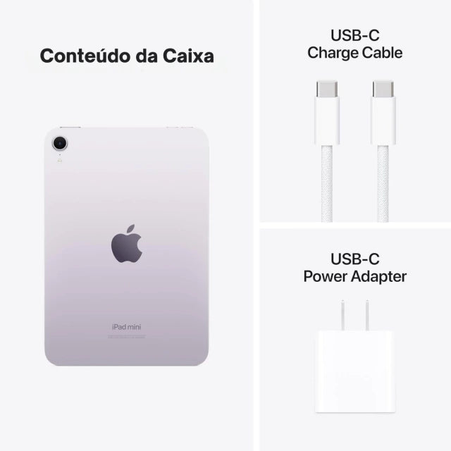 iPad Mini (7º Geração) Wi-Fi - 128GB - Roxo - Imagem 6